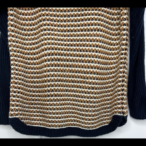 Talbots Navy Blue Boat Neck Sweater L P - Picture 2 of 5